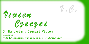 vivien czeczei business card